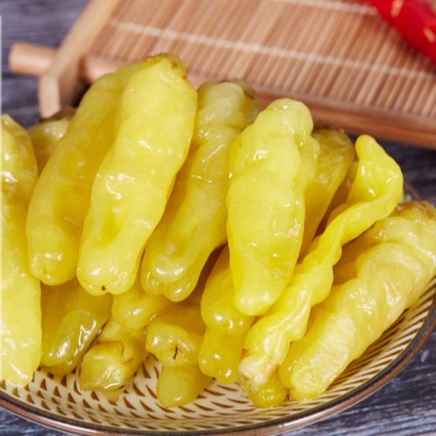 Ớt xanh ngâm nguyên quả túi 2 kg