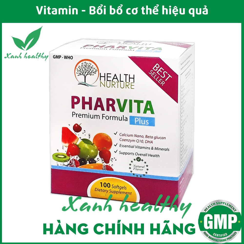 Vitamin tổng hợp Pharvita tăng cường sức đề kháng, giảm mệt mỏi suy nhược