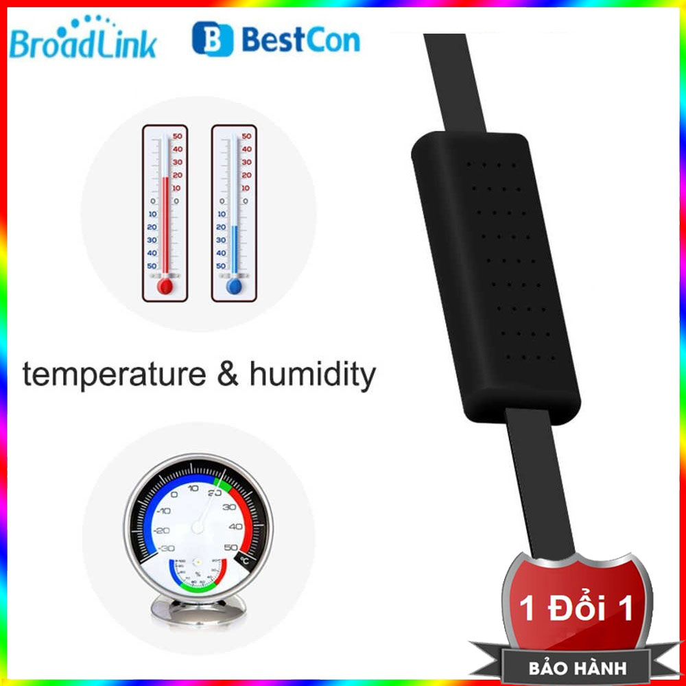 Broadlink HTS2 – Cáp USB tích hợp cảm biến nhiệt độ, độ ẩm - Cáp tích hợp cảm biến nhiệt độ và độ ẩm cho Bestcon RM4 Mini và RM4 Pro