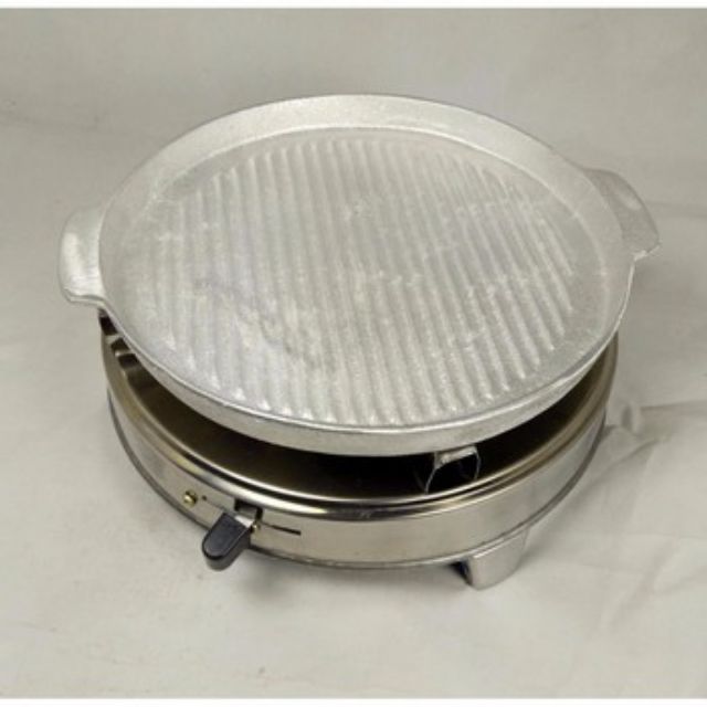 Combo bếp cồn và chảo nướng nhôm.