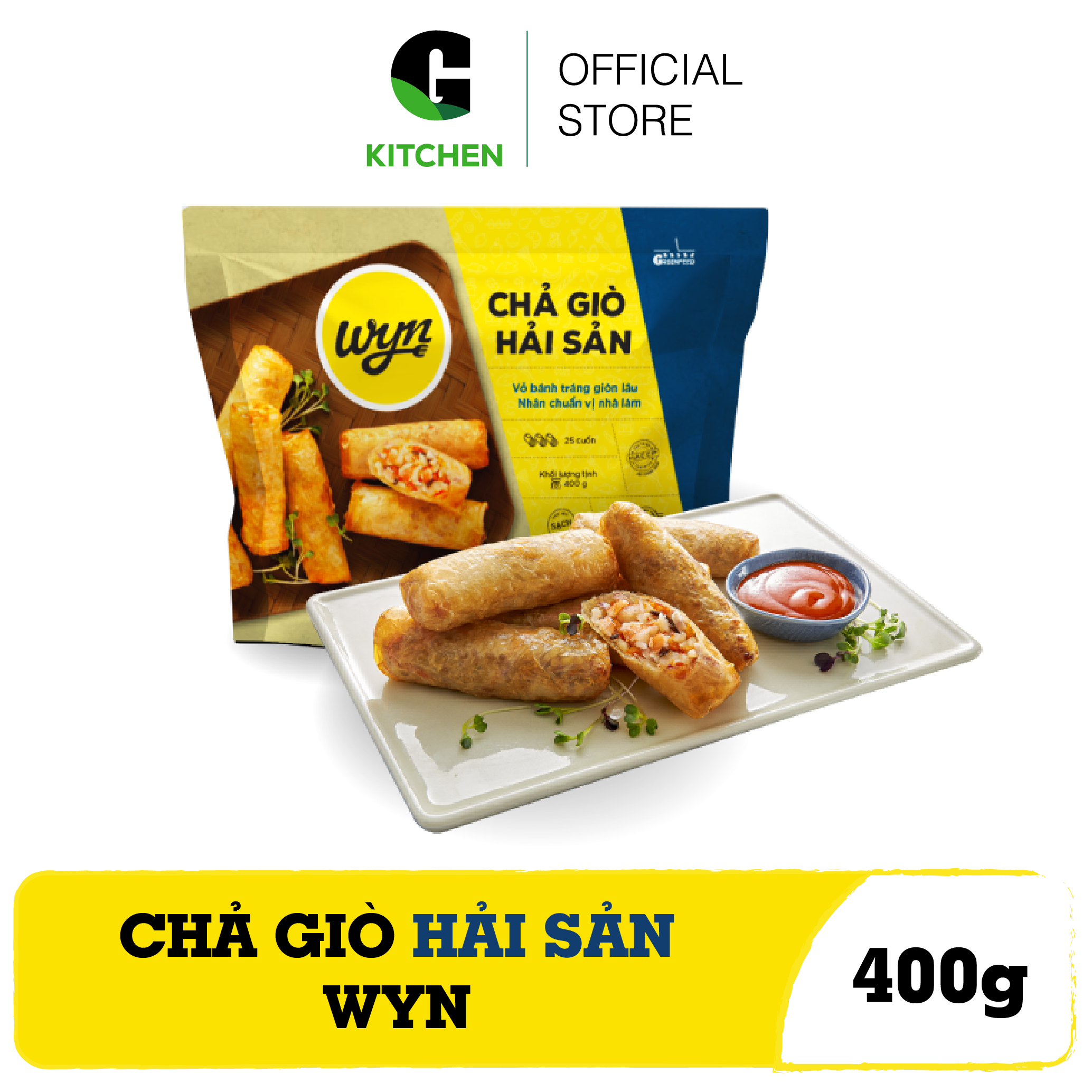 [Giao nội thành HCM] Chả Giò Hải Sản Wyn G Kitchen 400g