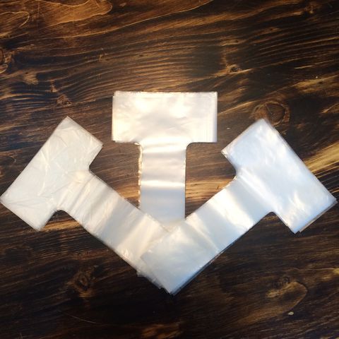 1kg Túi chữ T cà phê take away, đựng cốc trà sữa, kem, sinh tố T bag