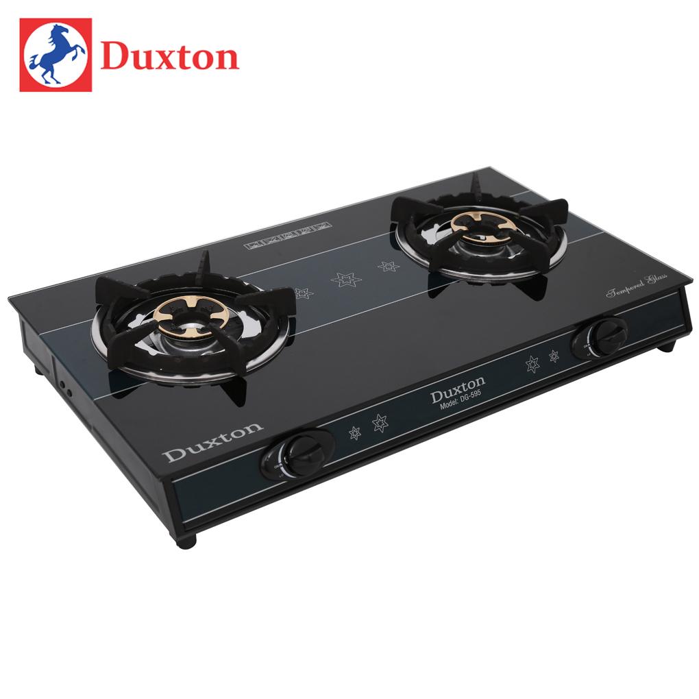 Bếp gas đôi mặt kính kiềng gang Duxton DG-595