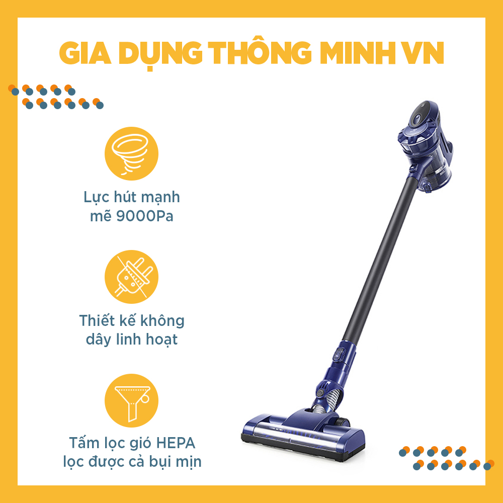 Máy hút bụi không dây đa năng puppyoo wp536 - máy hút bụi cầm tay chính hãng