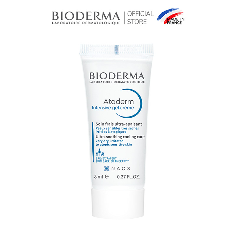 Kem gel dưỡng ẩm và làm dịu dạng gel cho da rất khô đến viêm da cơ địa Atoderm Intensive Gel-crème 8ml