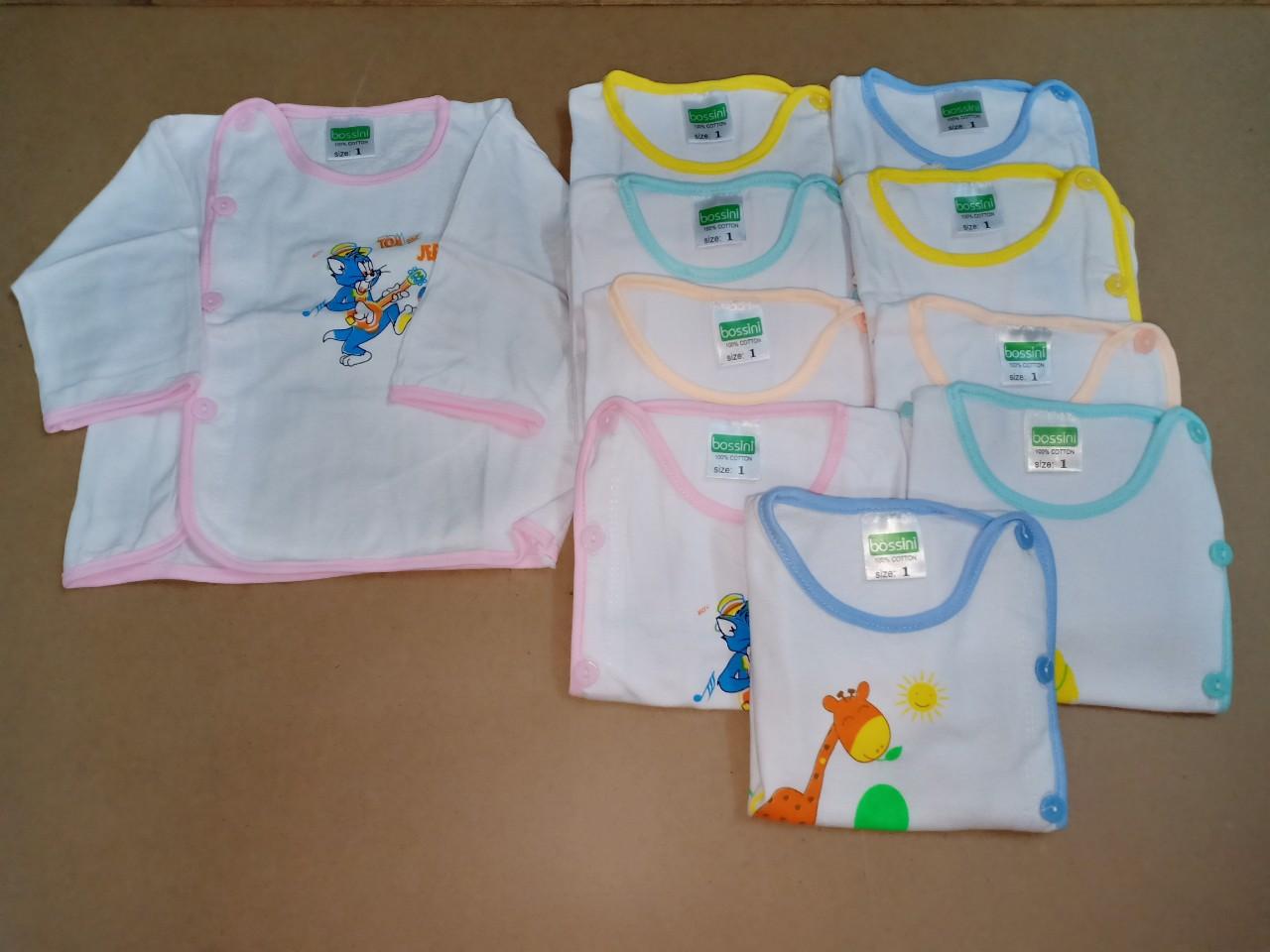 SET 10 ÁO SƠ SINH KIỂU BÁC SĨ TAY DÀI CHO BÉ (1_8)