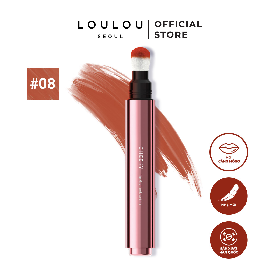 Son Kem Dạng Bấm Loulou Cheeky Cam trầm mạnh mẽ 2.2g