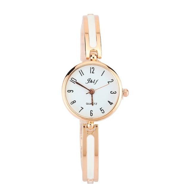 [HCM]Đồng Hồ Nữ THLF Dây Thép Không Gỉ Cách Điệu Kiểu Lắc Tay Sang Chảnh (Ảnh thật)