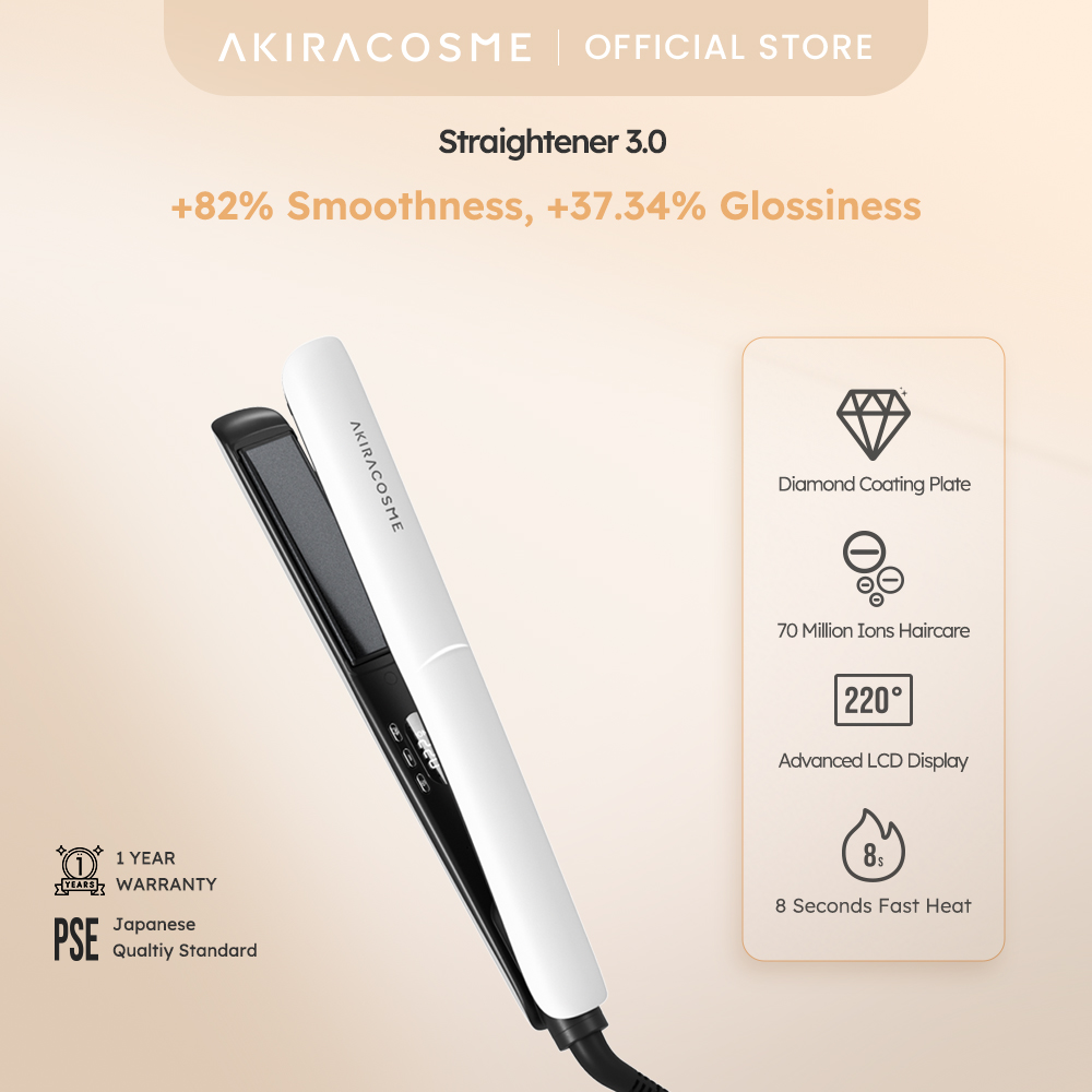  Nhật Bản Akira Máy ép tóc Xách Tay Mini Hàng Ngày 2 Trong 1 màn hình LCD ion âm Curler Thẳng Máy ép tóc kim loại Thẳng Uốn dụng cụ tạo kiểu tóc 8S Sưởi ấm nhanh Cho Cô Gái Phụ Nữ Nữ Món Quà Sinh Nhật hiện Tại 