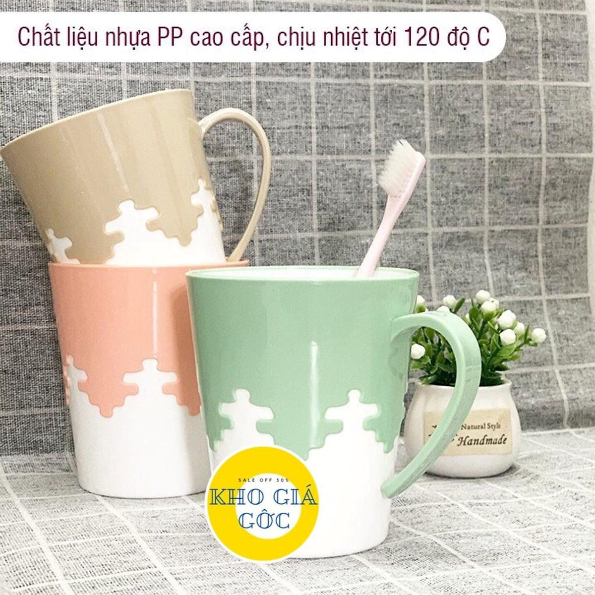 Cốc nhựa 2 Màu 6266 Việt Nhật Cao Cấp