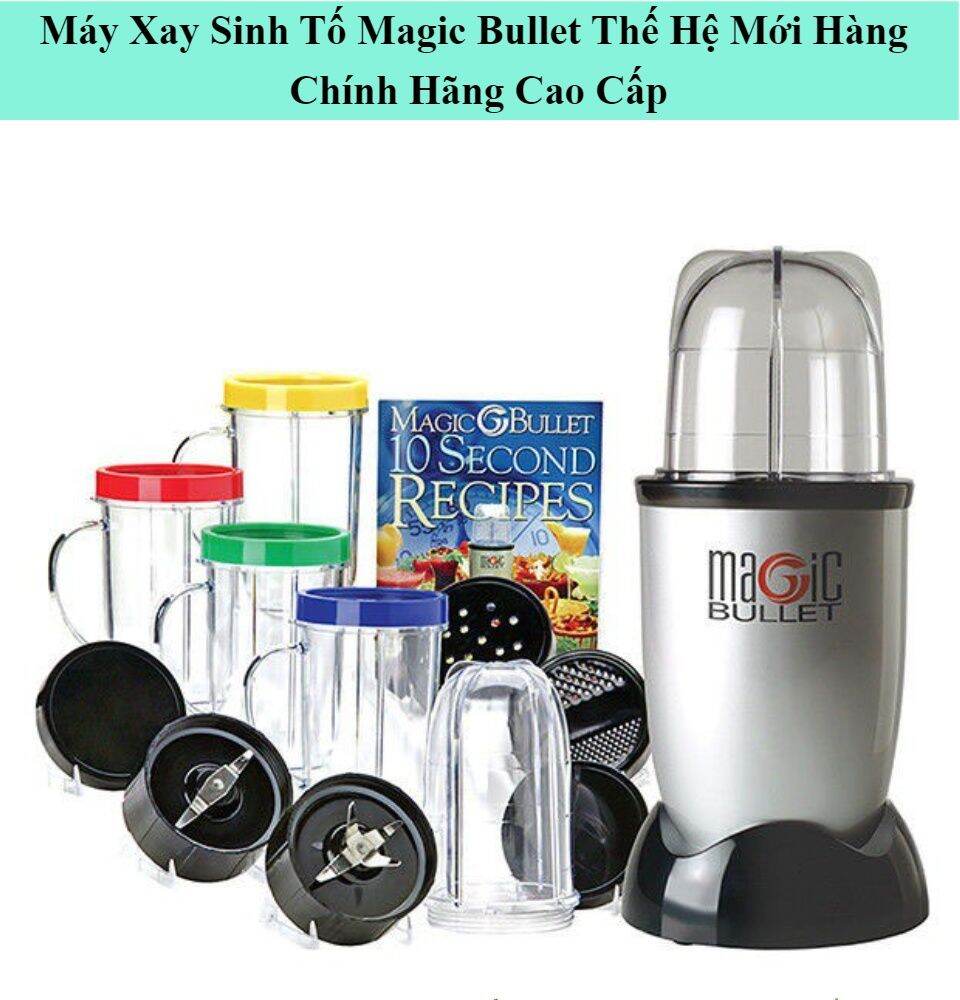 Máy xay magic bullet máy xay đa năng chính hãng, máy xay đa năng tốt bán chạy hiện nay, máy xay sinh tố, xay ép đa năng magic bullet 21 chi tiết, chống trượt, khóa an toàn, kiểm soát thịt trái cây, nhiều tốc độ.