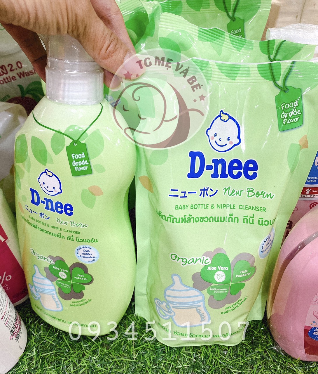 Nước rửa bình sữa dnee organic 620ml, 600ml date mới nhất