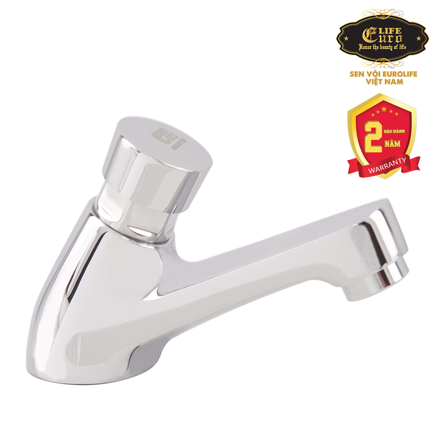 Vòi lavabo lạnh nhấn hơi eurolife el-ll119