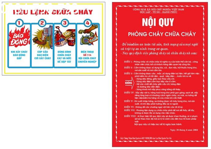 NOI QUY TIEU LENH PHONG CHAY CHUA CHAY