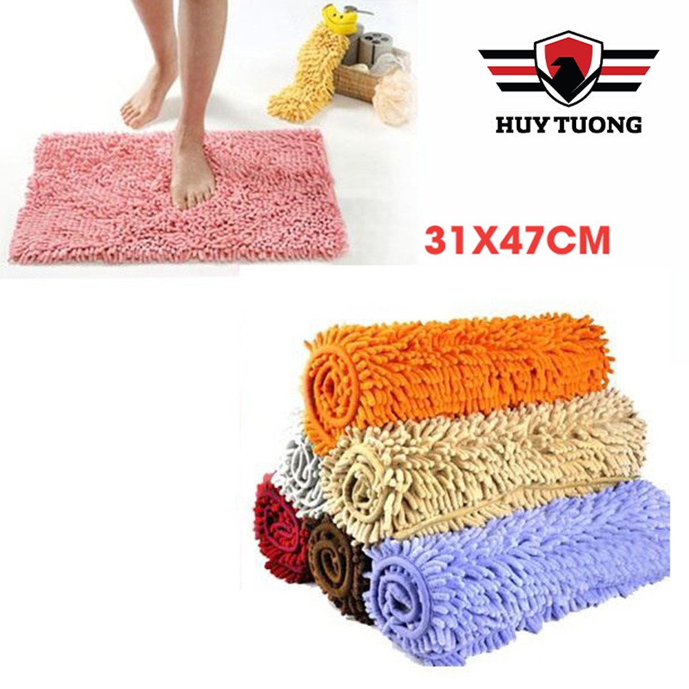 Thảm lau chân san hô siêu thấm cao cấp 33 x 47 - Huy Tưởng ( ngẫu nhiên )