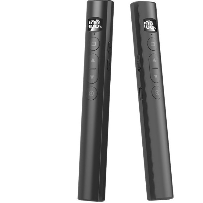 Bút Trình Chiếu Powerpoint Thuyết Trình Laser Đỏ Sắc Nét Cao Cấp Chiếu Slide Chỉ Bản Đồ Phạm Vi Xa 100m Chuyển Trang Siêu Mượt Cổng USB 2.4GHz Không Cần Cài Pin Sạc Type C Tương Thích Nhiều Thiết Bị