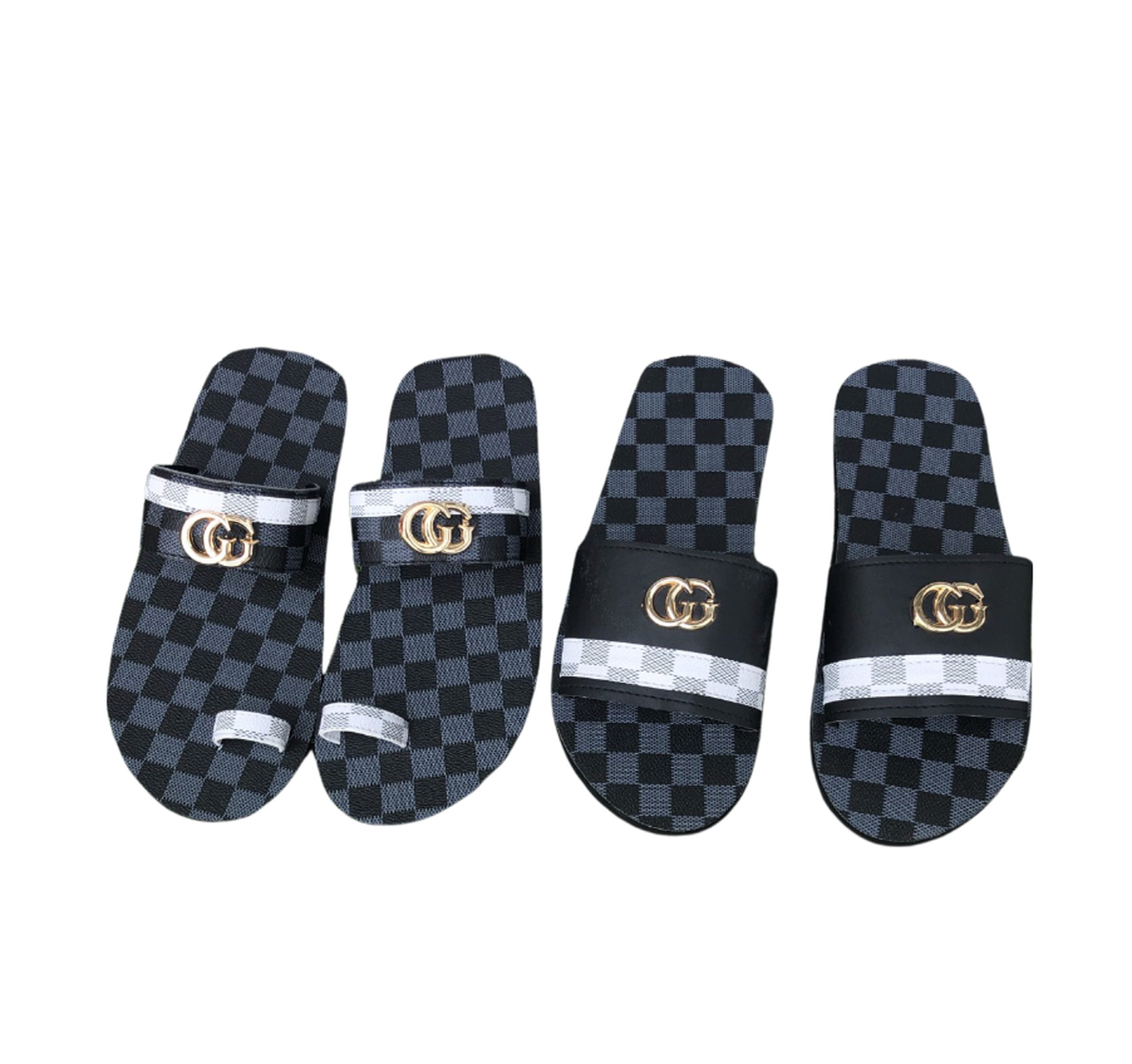 thới giới dép sandal dép cặp cho nam và nữ ( đế ca rô xanh đen ) đủ màu đủ size ib chọn thêm