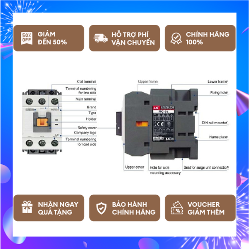Khởi động từ contactor ls mc-40a 40a 220v