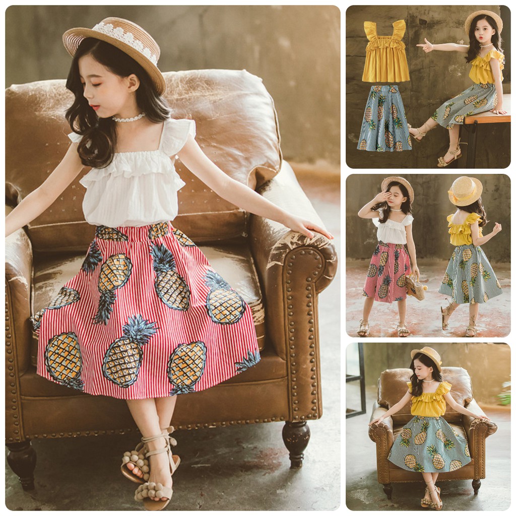 VT60 Size100-140 (15-23kg) Váy đầm cho bé gái - đầm công chúa Quần áo trẻ Em hàng Quảng Châu