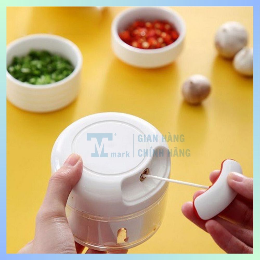 Dụng cụ xay tỏi ớt cầm tay đa năng thế hệ mới Xay tỏi ớt kéo tay mẫu mới Mini Food Dụng cụ xay tỏi ớt cầm tay đa năng thế hệ mới