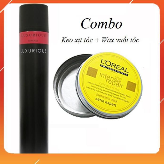 Combo gôm luxurious và sáp vuốt tóc