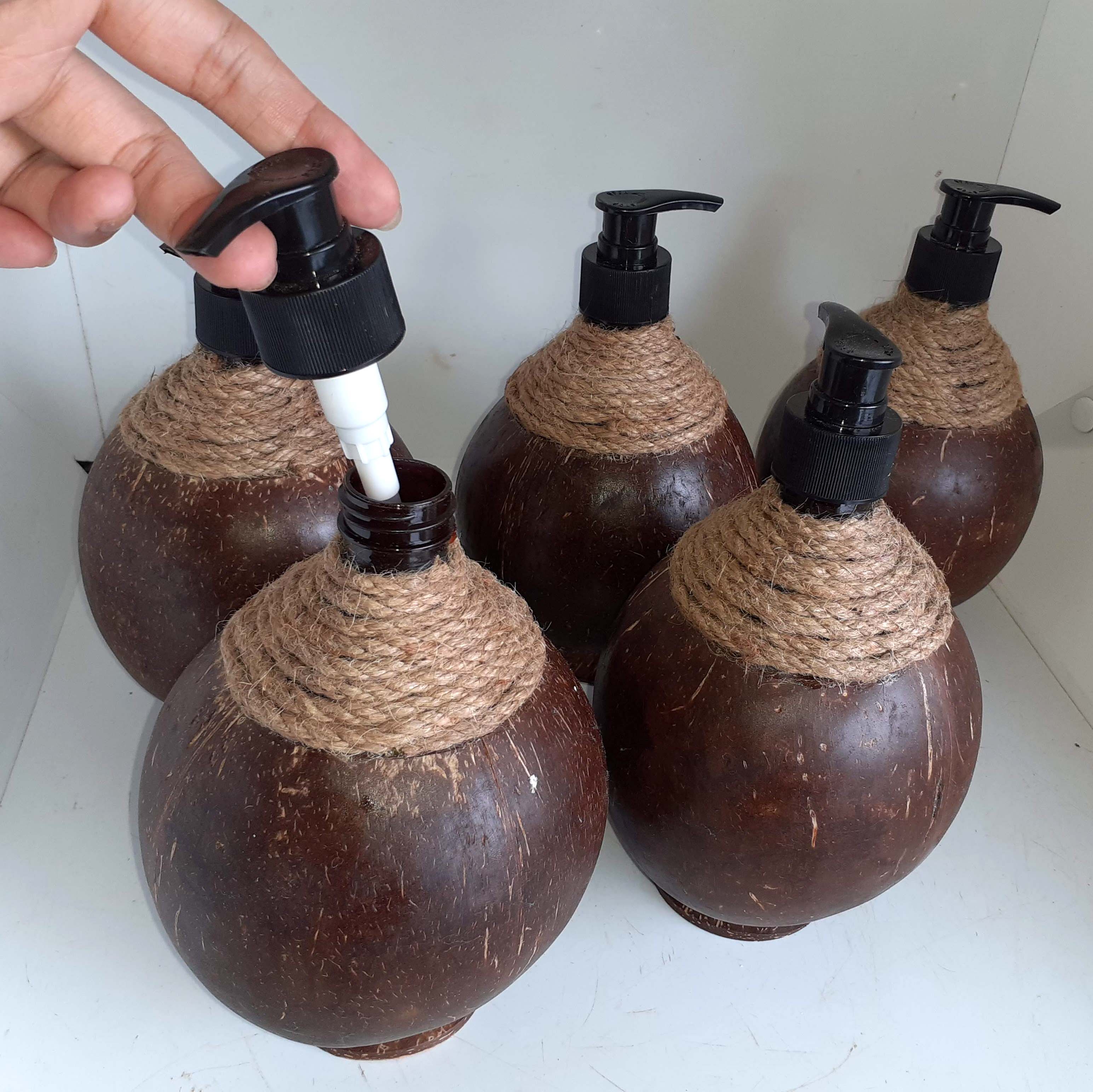 Bình gáo dừa 300ml đựng dầu gội yescoco xưởng sx