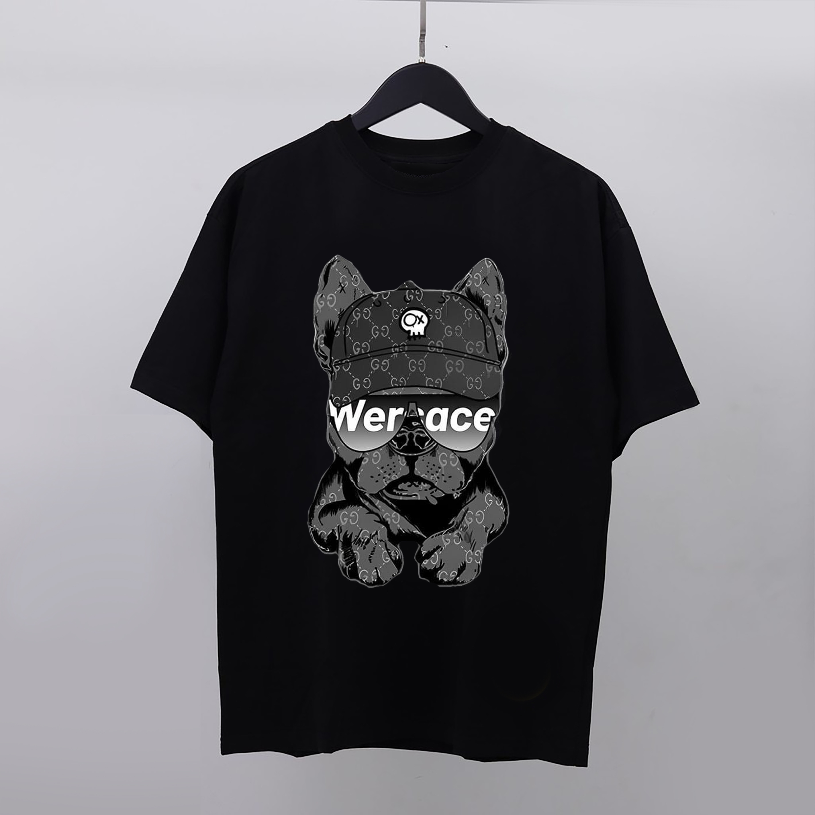 Áo Thun Form Rộng Nam, Áo Thun Local Brand Chất Liệu 100% Cotton Cao Cấp In Hình Chó Pug GG - Thegioidonam - AP