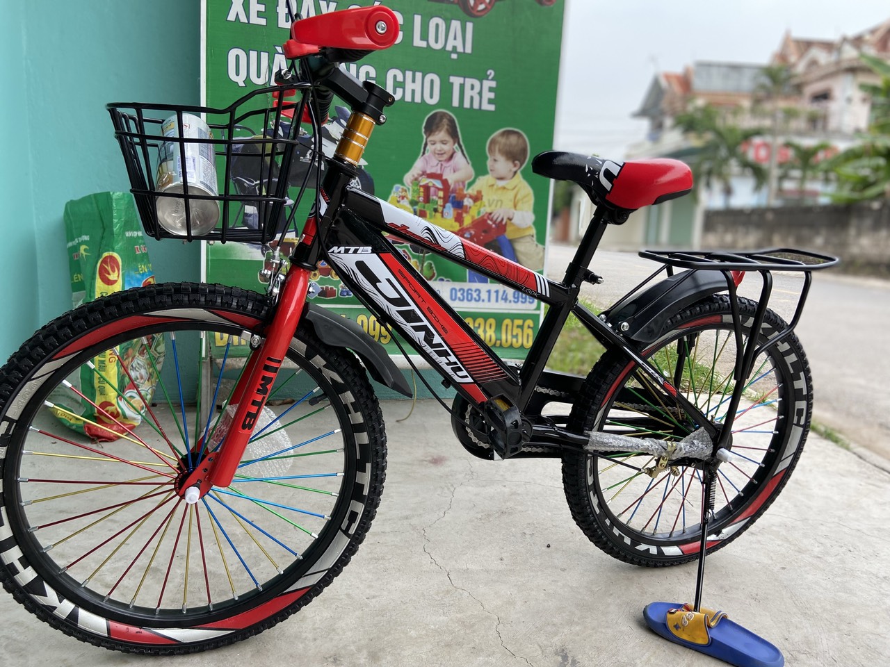 XE ĐẠP ĐỊA HÌNH trẻ em 14/16/18/20/ 22 INCH CHO BÉ TRAI 4-12 TUỔI - Tặng bánh phụ
