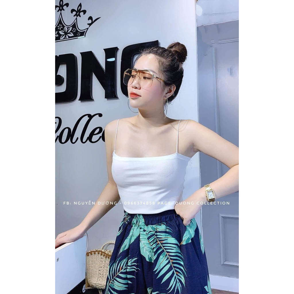 Áo 2 dây sợi bún mix gì cũng hợp, cũng đẹp