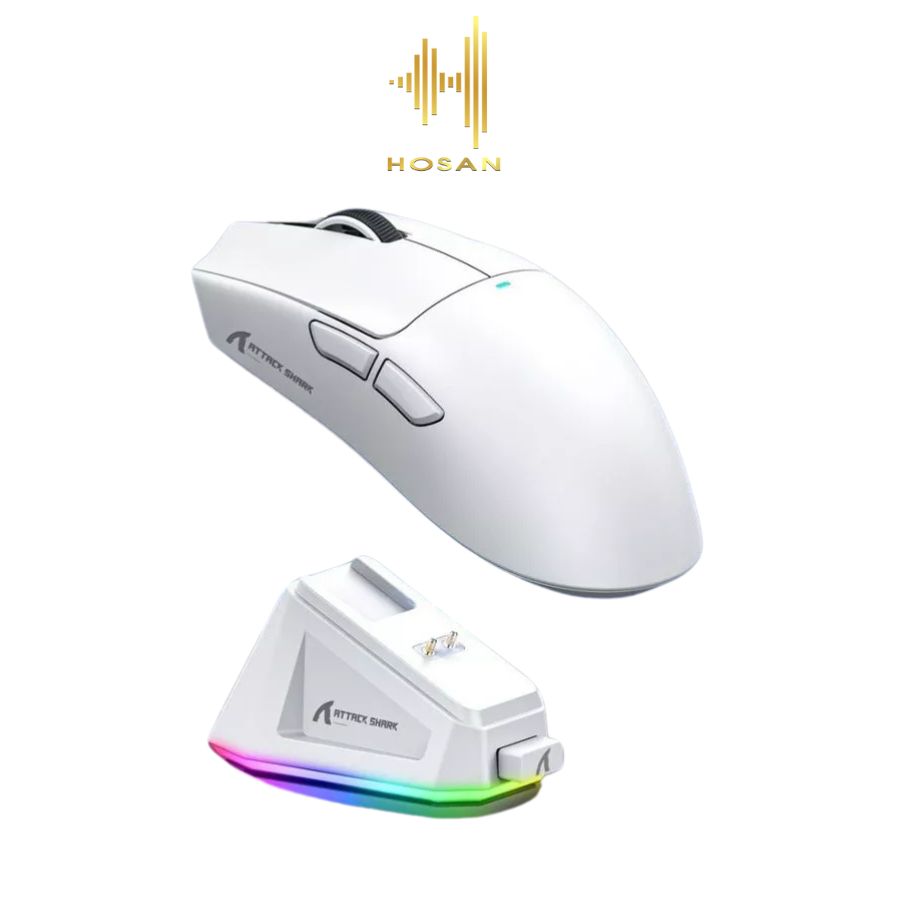 Chuột Không Dây Ziyou Attack Shark X11 Kèm Dock - Chuột Bluetooth Chip PAW3311 Pollingrate 1Khz