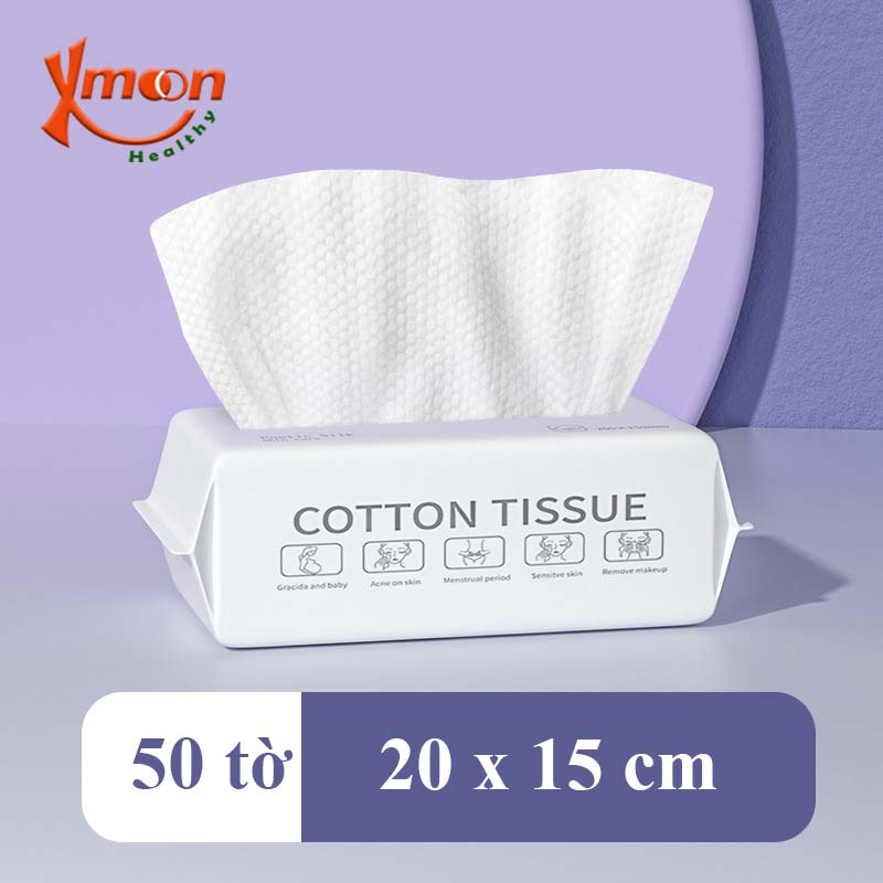 Giấy khô khăn mặt dùng 1 lần Khăn em bé sơ sinh khăn cotton rửa mặt du lịch hàng nội địa Trung Xmoon Healthy - 3