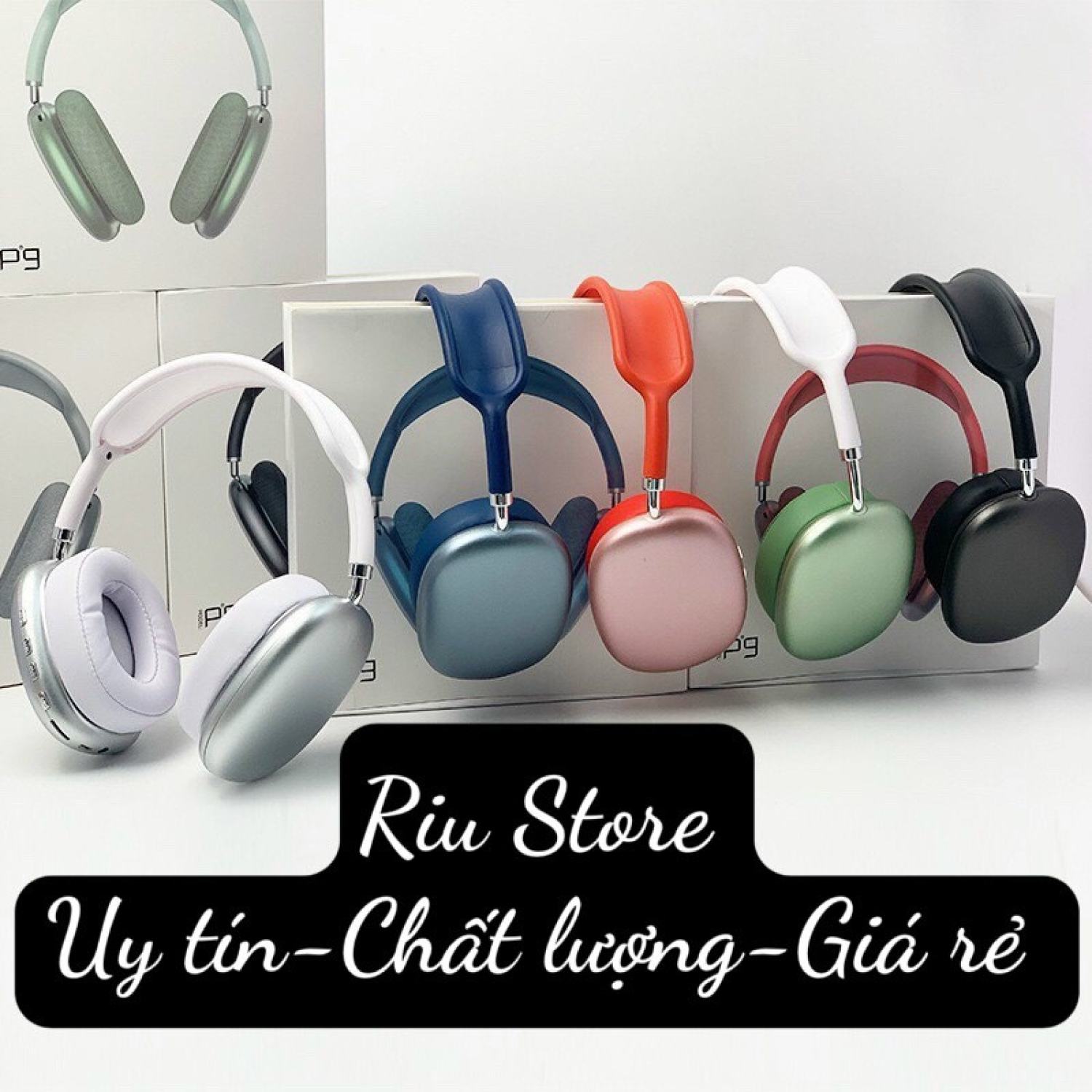 Tai Nghe Chống Ồn Chụp Tai Bluetooth Air Max P9 cắm thẻ ,Tai nghe headphone bluetooth p9