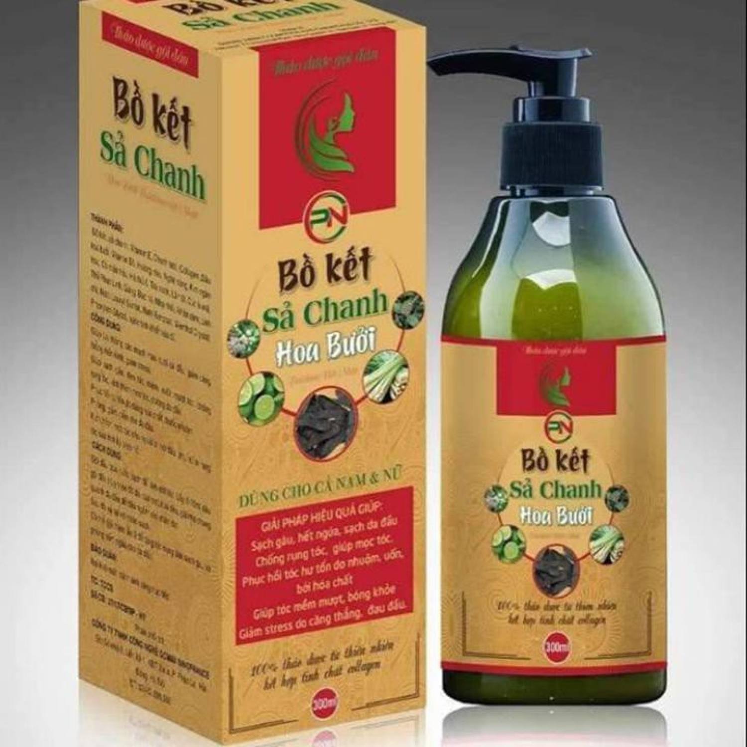 Dầu gội bồ kết xả chanh thiên nhiên