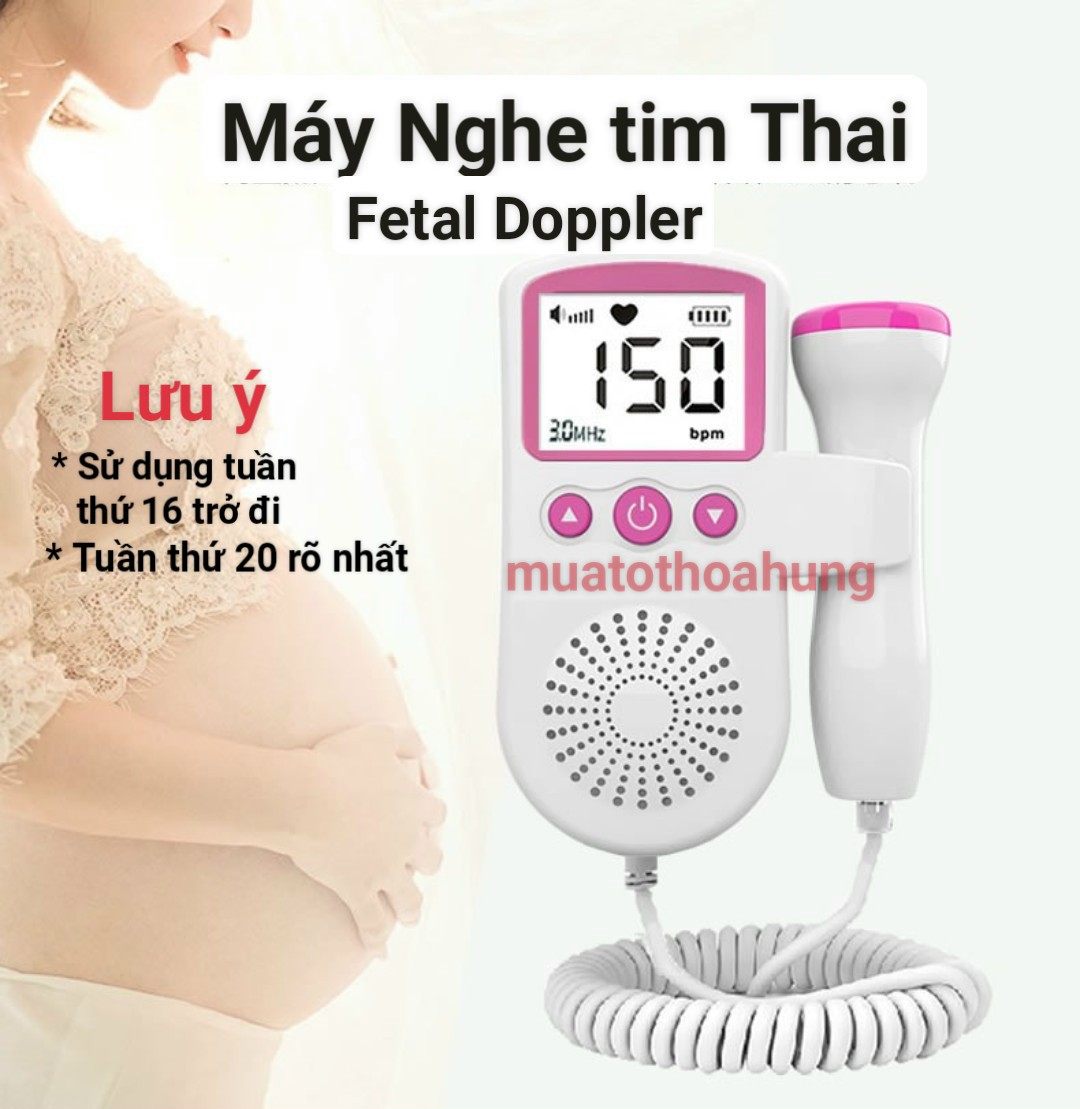 Máy Nghe Tim Thai, Máy Đo Tim, Thiết Bị Nghe Thai Cầm Tay Tại Nhà Fetal