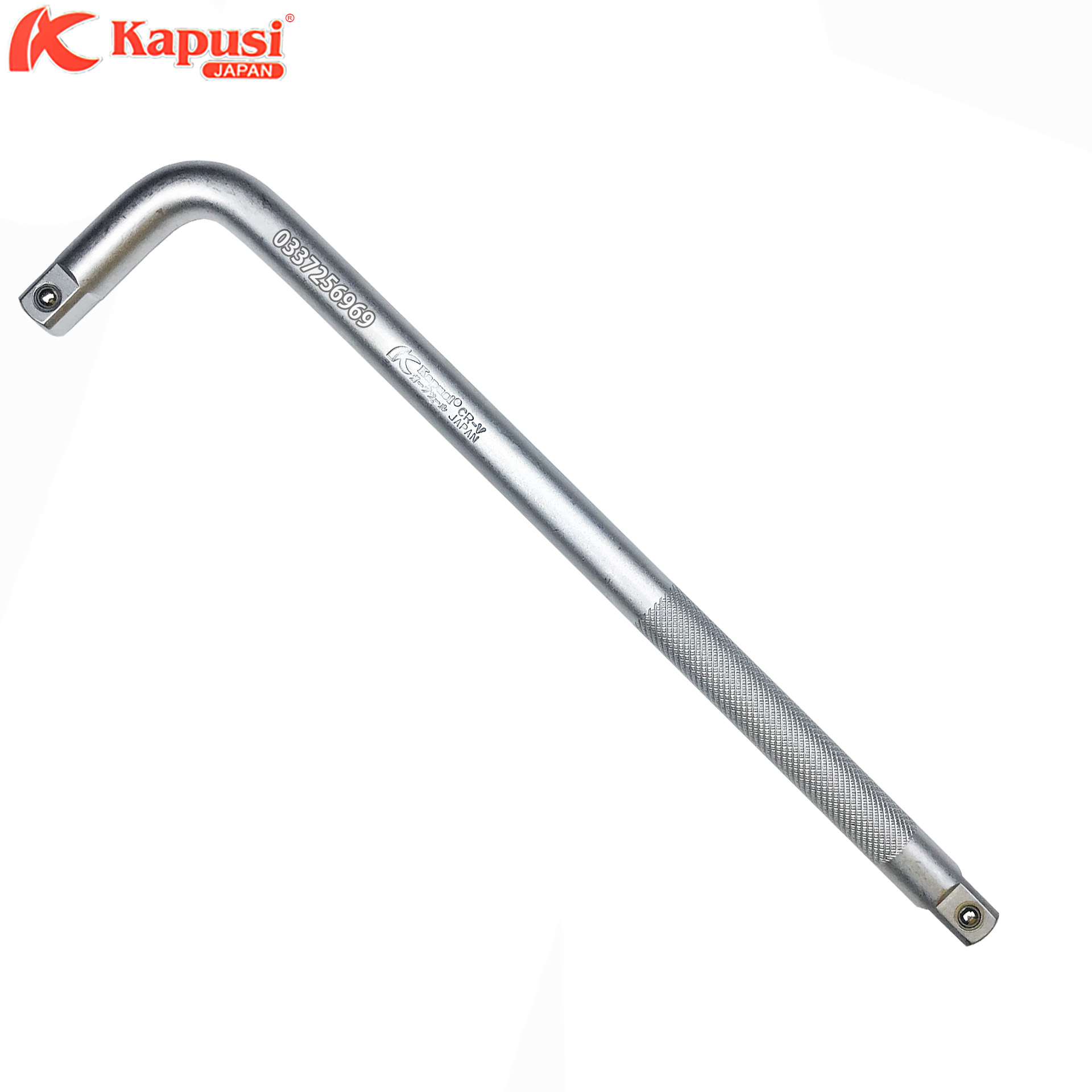 Cần siết chữ L Nhật Kapusi 1/2’’, tay siết lực cong dạng chữ L vặn đầu tuýp, đầu khẩu 1/2 inch