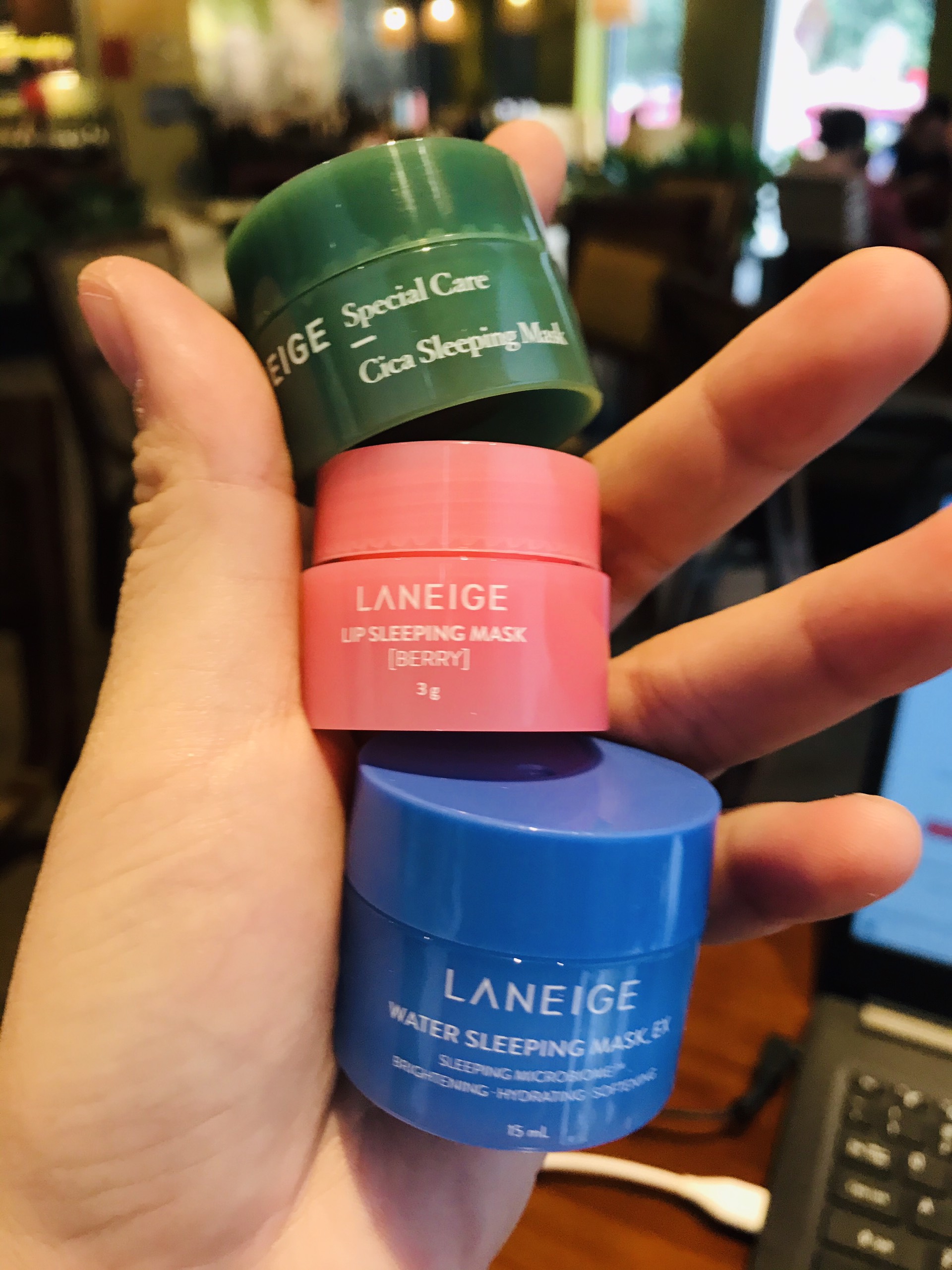 Bộ 3 mặt nạ ngủ LANEIGE Good Night Kit 3 sản của phẩm