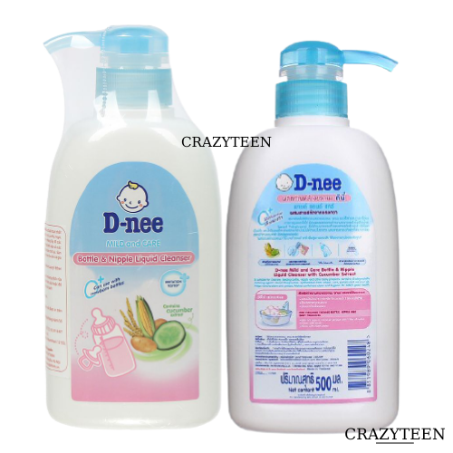 Nước Rửa Bình Sữa và rau củ D-NEE 500ml Mlid & Care Bottle & Nipple Liquid