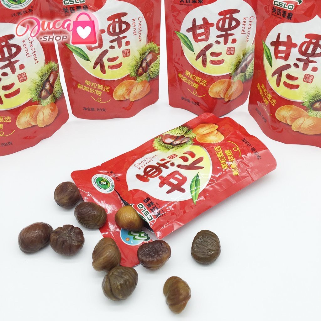 Hạt dẻ gói mật ong trùng khánh gói mới 88gr ăn vật siêu mê. shop bách hóa hạt dinh dưỡng