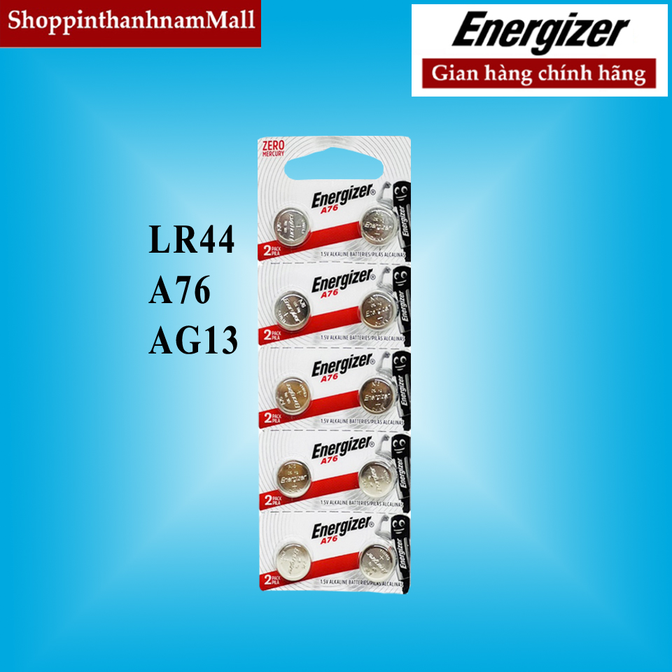 Pin lr44 energizer a76 vỉ 10 viên chính hãng thay máy tính casio