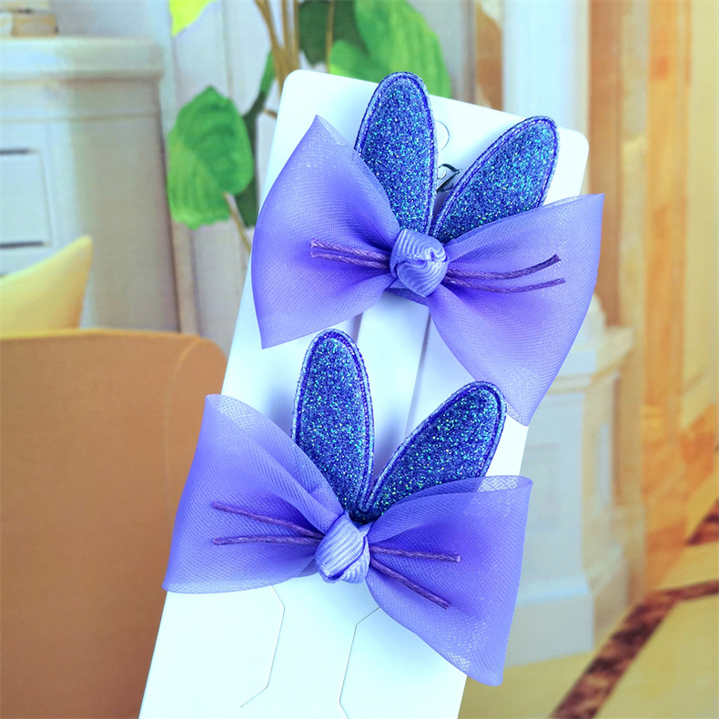 Set 2 cái kẹp tóc tóc tay thỏ cho bé.