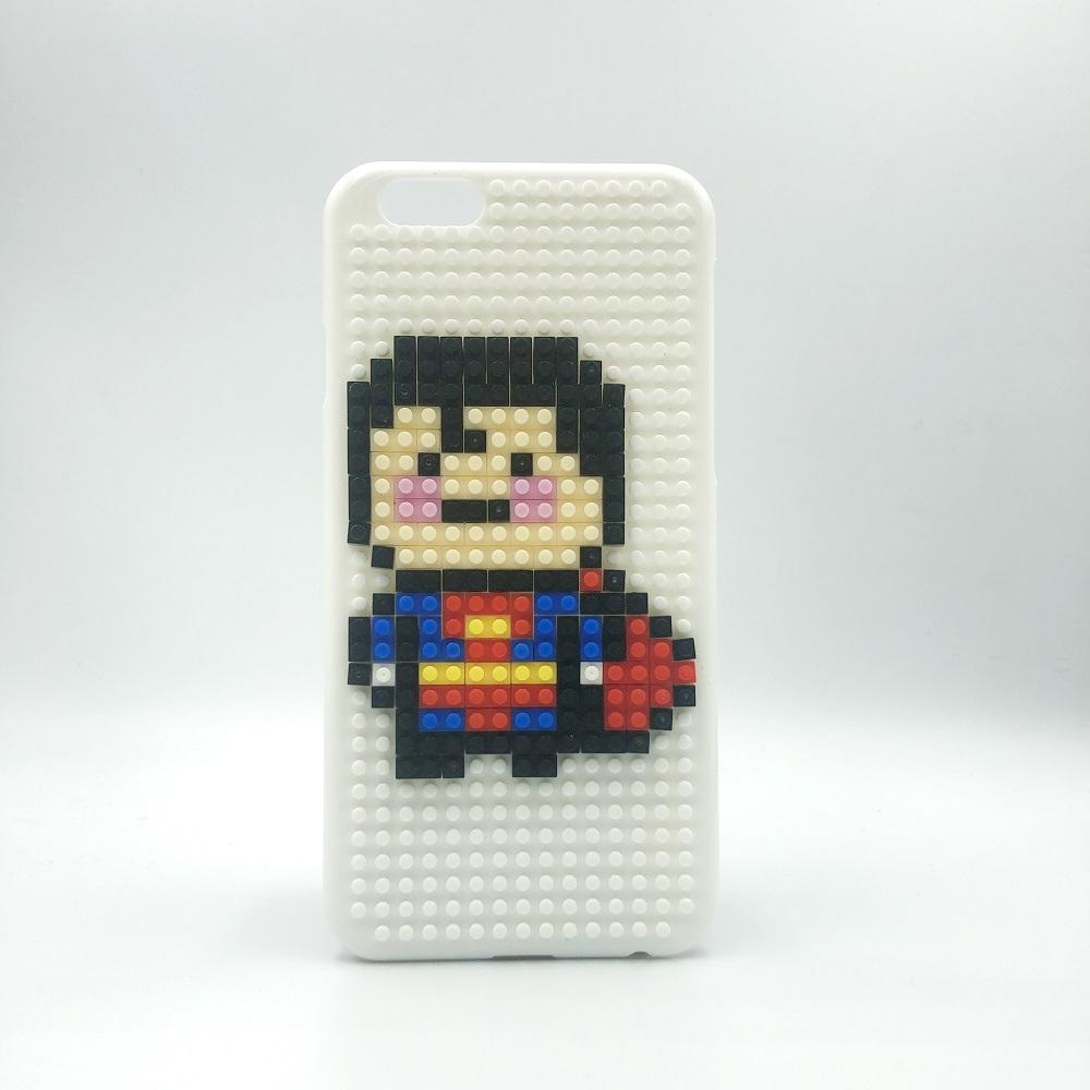 Ốp lưng Iphone 6, 6s lắp ghép lego mẫu siêu anh hùng superman