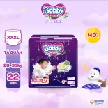 [MKB Gift] [MỚI RA MẮT] [Tặng kèm 2 miếng] Tã Quần Cao Cấp Ban Đêm Bobby Organic Sleep Well  - Size XXXL20+2