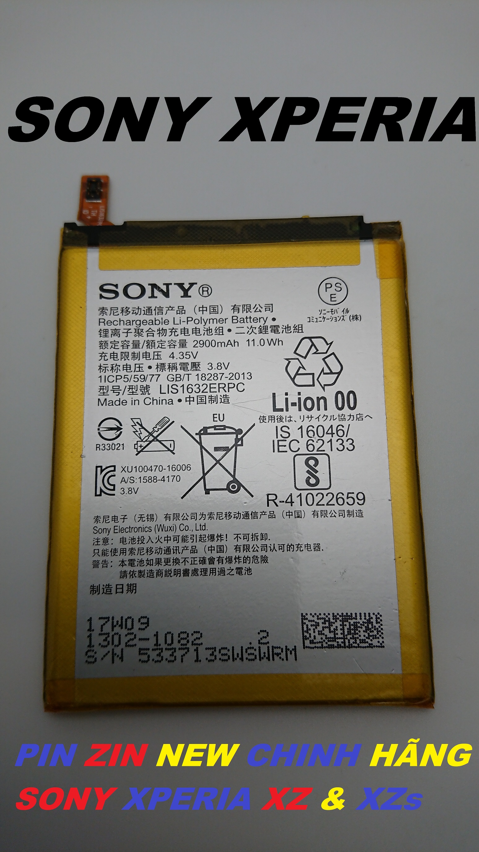 Pin zin new chính hãng sony xperia xz&xzs