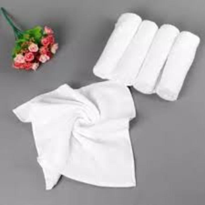 Set 50 khăn lau vuông trắng 24x24 cm