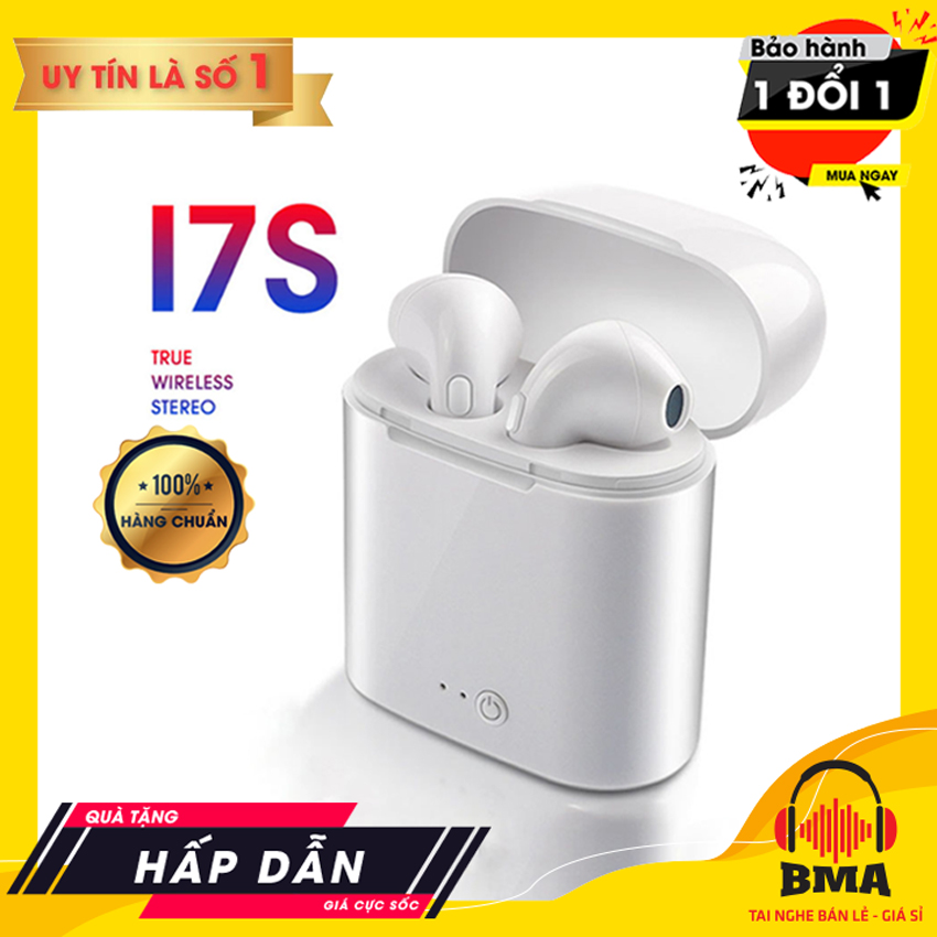[BẢO HÀNH - CÓ QUÀ TẶNG] TAI NGHE BLUETOOTH KHÔNG DÂY I7S TWS ÂM THANH SĂC NÉT MÀU SĂC THỜI TRANG HOTTREND 2020
