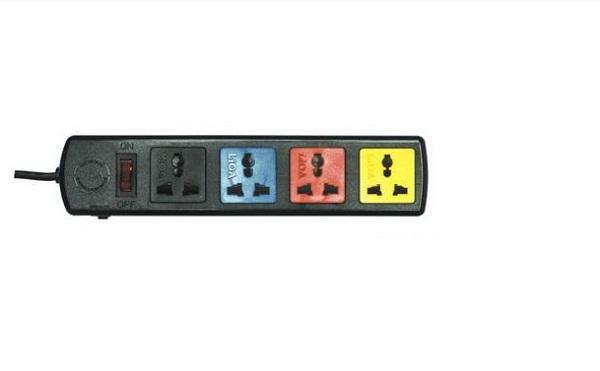 Ổ cắm kéo dài đa năng- 4 ổ cắm- dài 3m/5m- đen-lioa-4d32n/4d52n