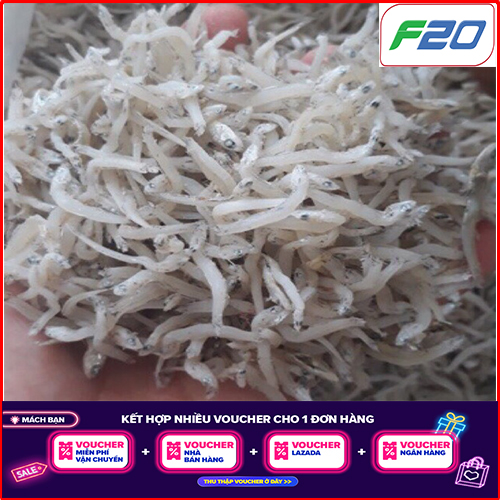 Cá cơm khô 500g - Cá cơm mờm trắng loại 1