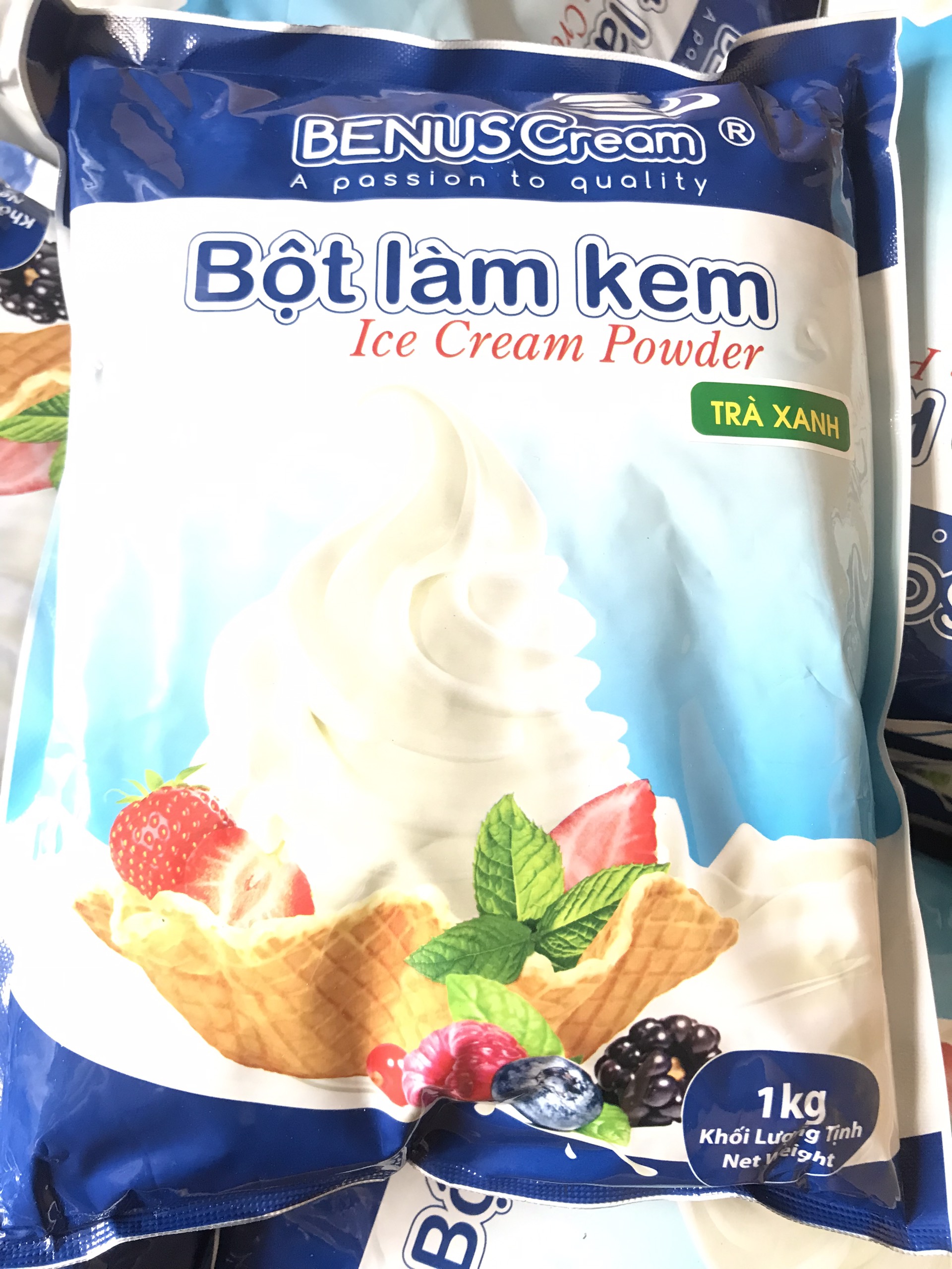 Bột Kem Tươi - Vị Trà Xanh