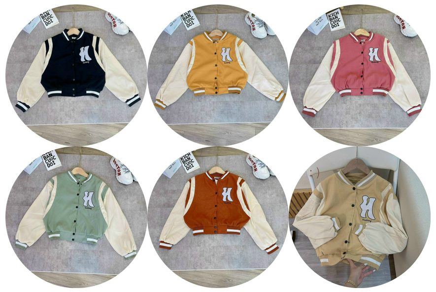 Áo khoác da lộn kiểu croptop thêu k nhiều màu lựa chọn mccroptop294