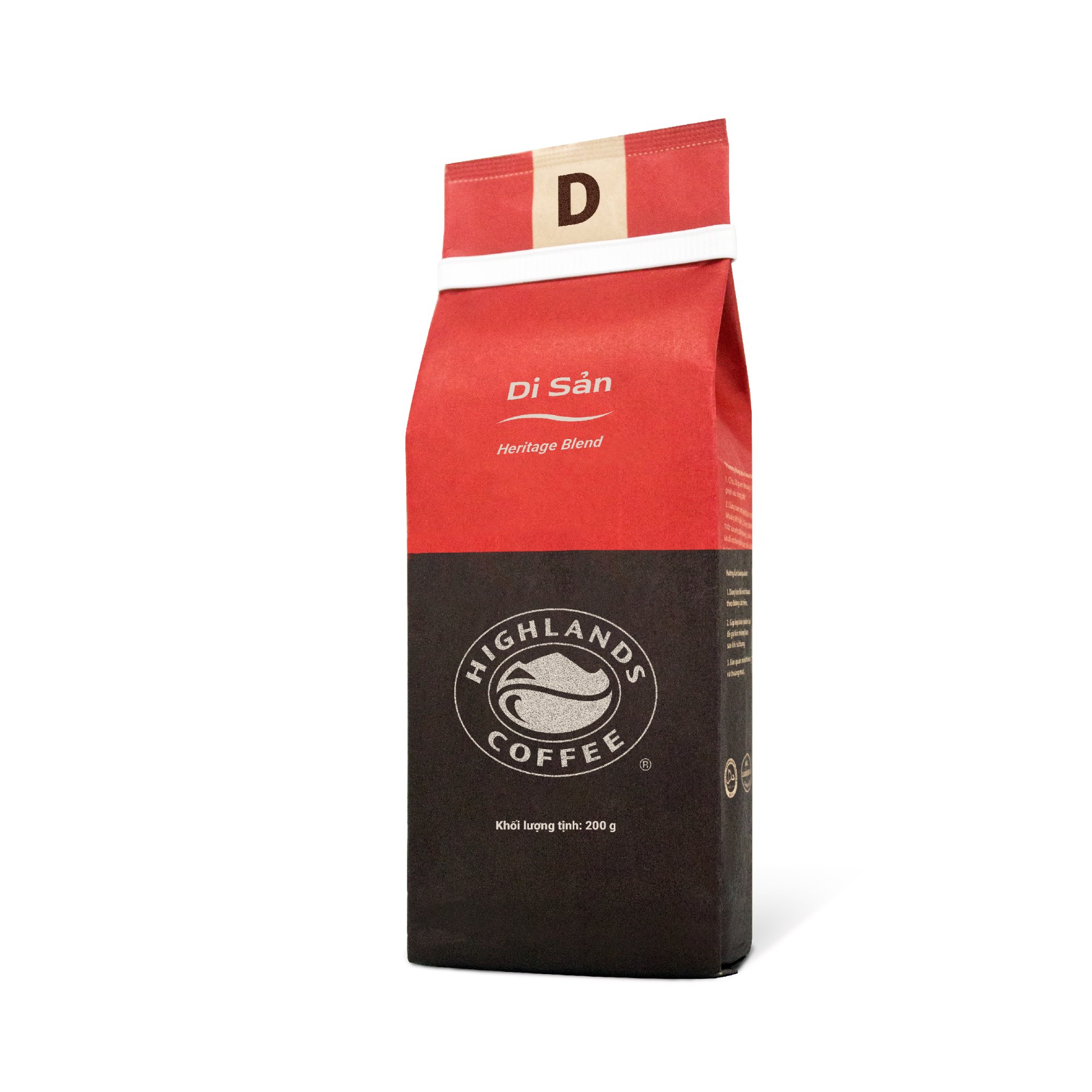 Gói 200g cà phê highlands coffee truyền thống date 2025
